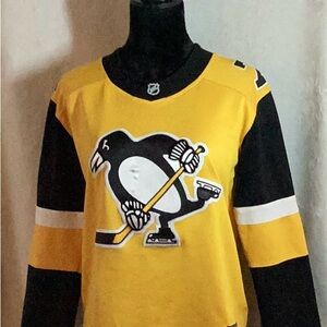 Fanatics Yellow and Black Hockey Jersey